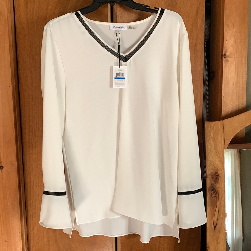 Calvin Klein Blouse Off White XL